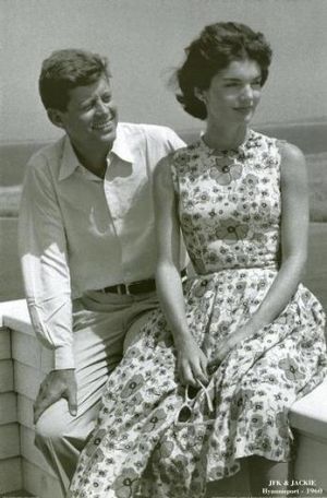 Jacqueline Bouvier Kennedy Onassis fashion - john and jackie kennedy.jpg